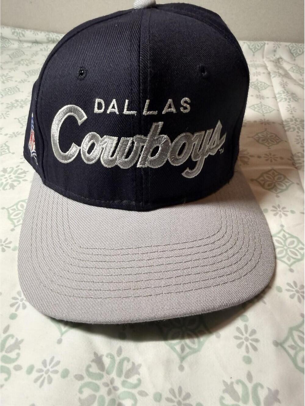 Vintage 90’s Dallas Cowboys Script Hat NFL Pro Line Sports Specialties Wool Fit